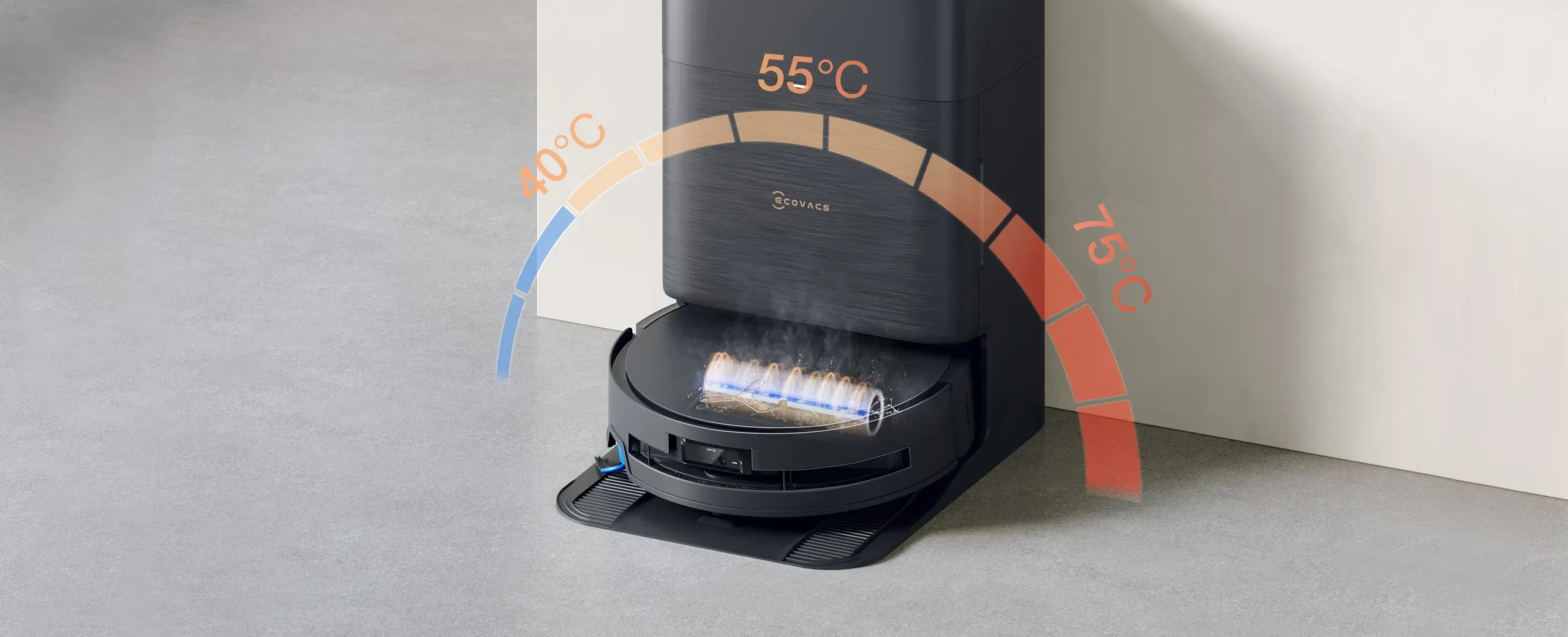 Dulkių siurblys - robotas Ecovacs Deebot X9 Pro OMNI, Juodos spalvos aprašymas - Prekės nuotrauka Dulkių siurblys - robotas Ecovacs Deebot X9 Pro OMNI, Juodos spalvos aprašymas - Prekės nuotrauka