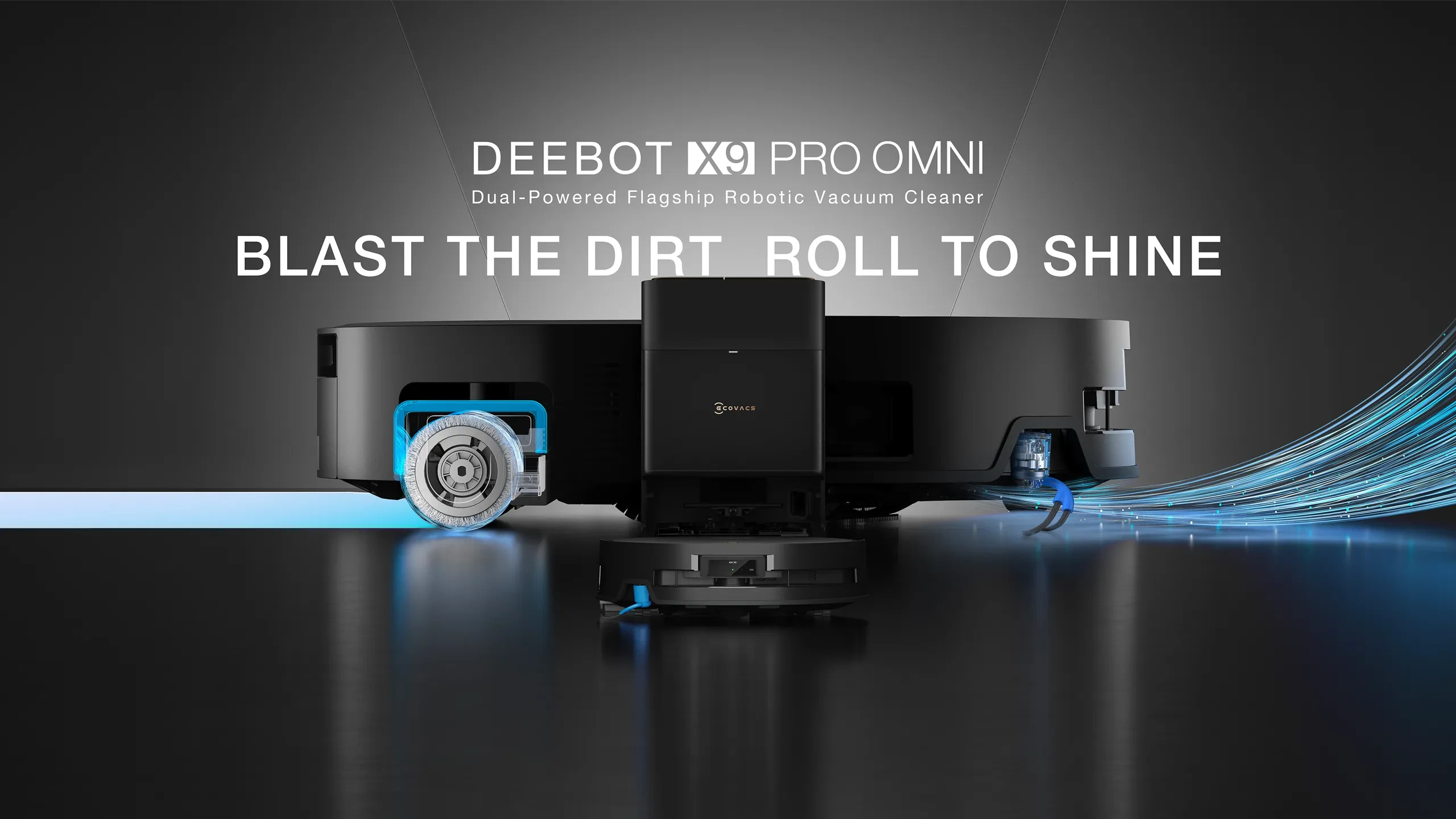Dulkių siurblys - robotas Ecovacs Deebot X9 Pro OMNI, Juodos spalvos aprašymas - Prekės nuotrauka Dulkių siurblys - robotas Ecovacs Deebot X9 Pro OMNI, Juodos spalvos aprašymas - Prekės nuotrauka